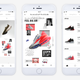 Pictures of the Japanese version of the SNKRS app